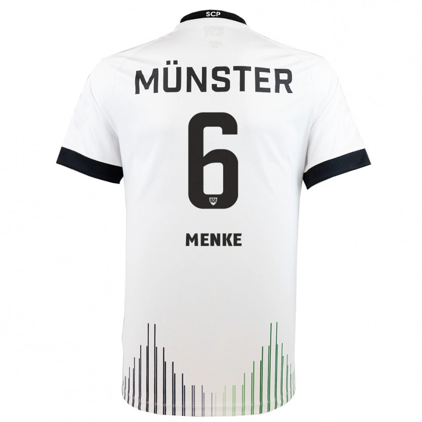 Danxen Dětské Ben Menke #6 Bílá Černá Daleko Hráčské Dresy 2025/26 Dres