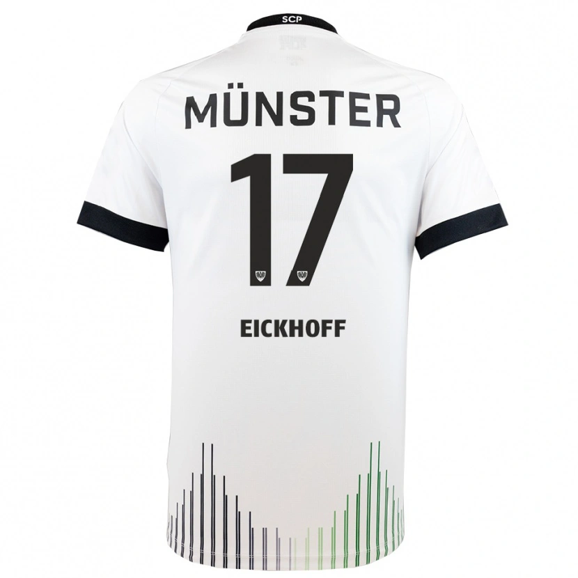 Danxen Dětské Bennet Eickhoff #17 Bílá Černá Daleko Hráčské Dresy 2025/26 Dres
