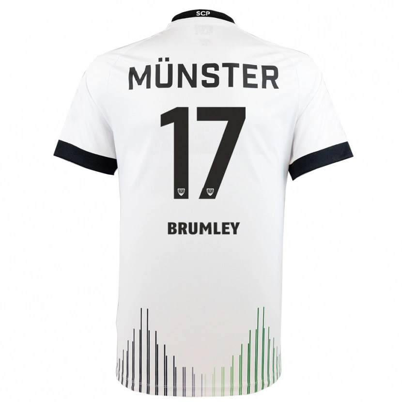 Danxen Dětské Florian Brumley #17 Bílá Černá Daleko Hráčské Dresy 2025/26 Dres