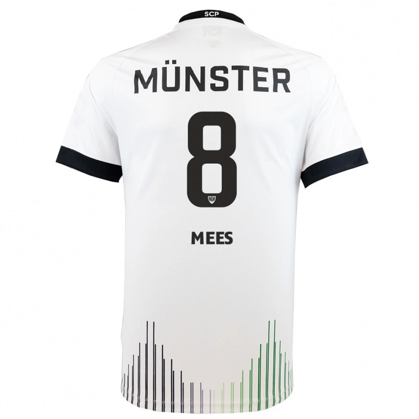 Danxen Dětské Joshua Mees #8 Bílá Černá Daleko Hráčské Dresy 2025/26 Dres