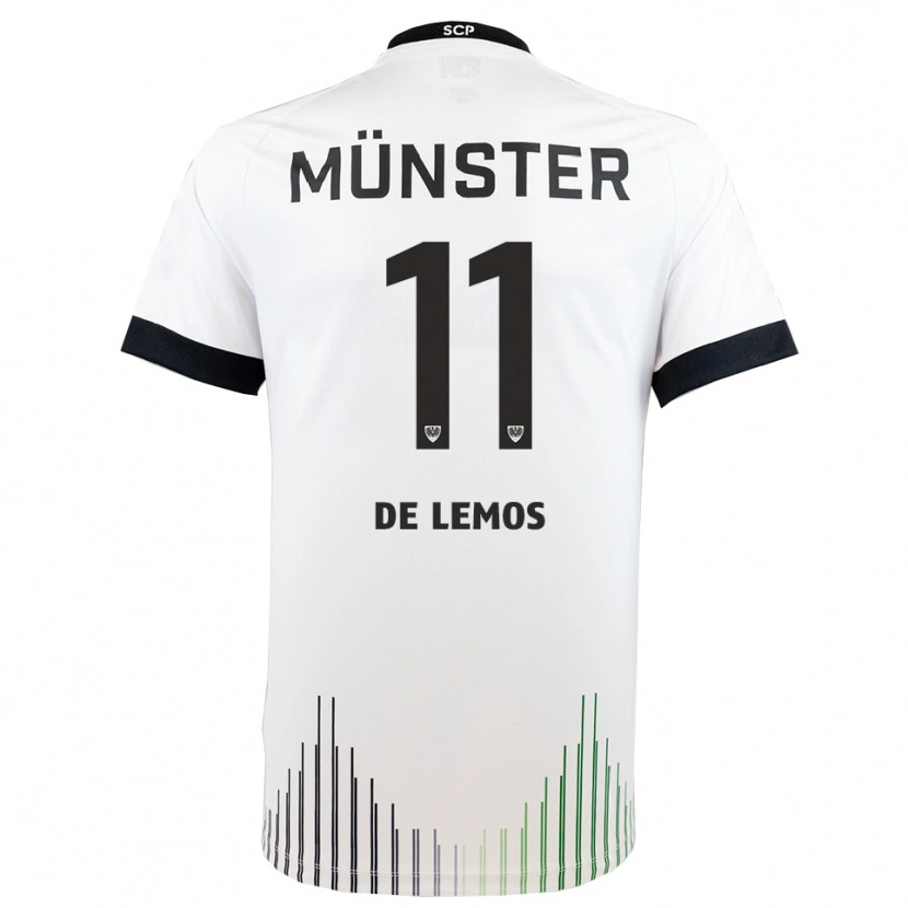 Danxen Dětské Emmanuel De Lemos #11 Bílá Černá Daleko Hráčské Dresy 2025/26 Dres