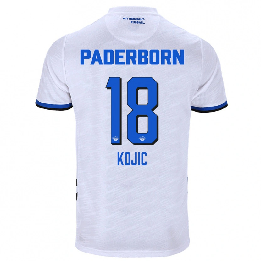 Danxen Dětské Stanko Kojic #18 Bílá Modrá Daleko Hráčské Dresy 2025/26 Dres