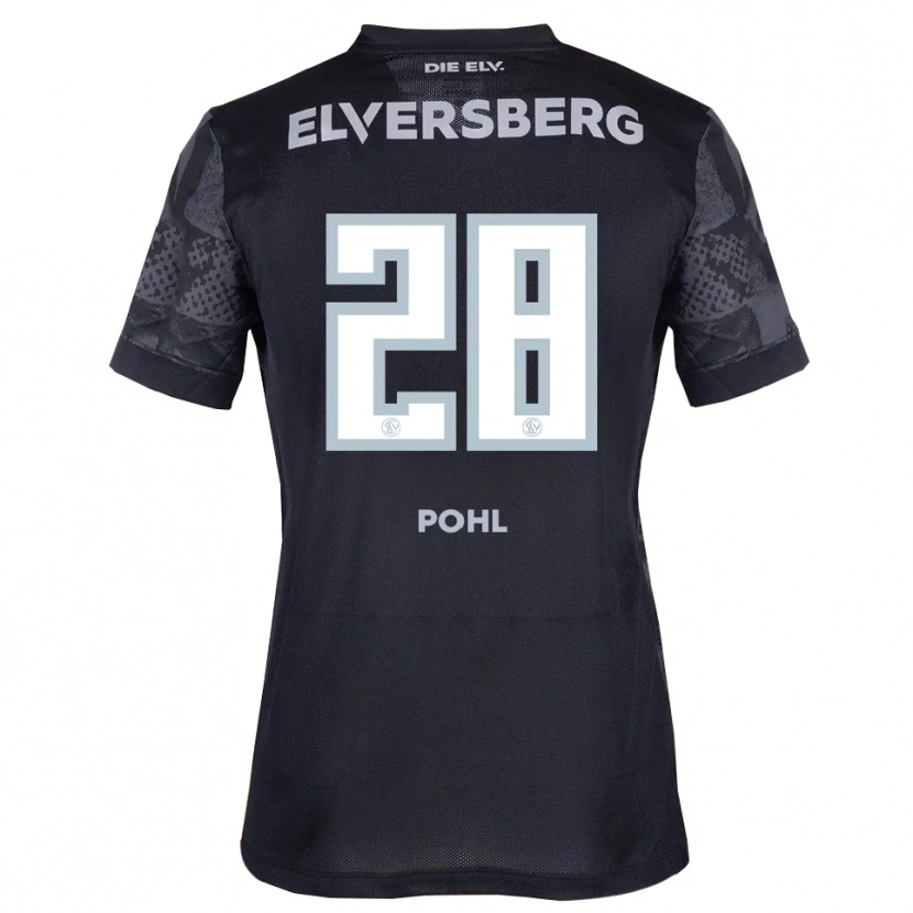 Danxen Dětské Jonas Pohl #28 Černá Šedá Daleko Hráčské Dresy 2025/26 Dres