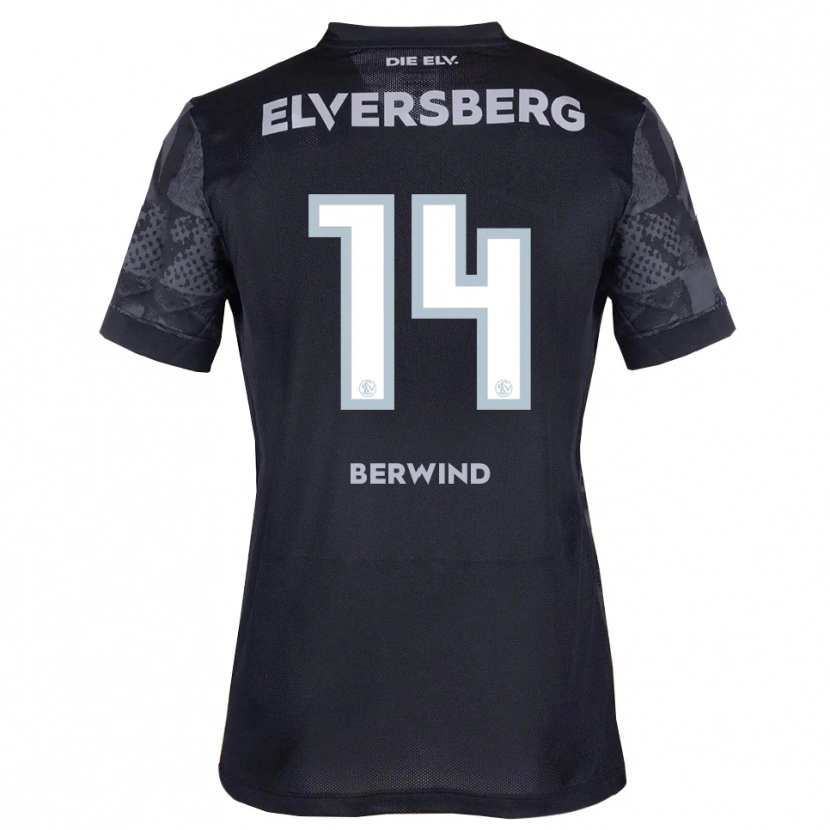 Danxen Dětské Lilli Berwind #14 Černá Šedá Daleko Hráčské Dresy 2025/26 Dres