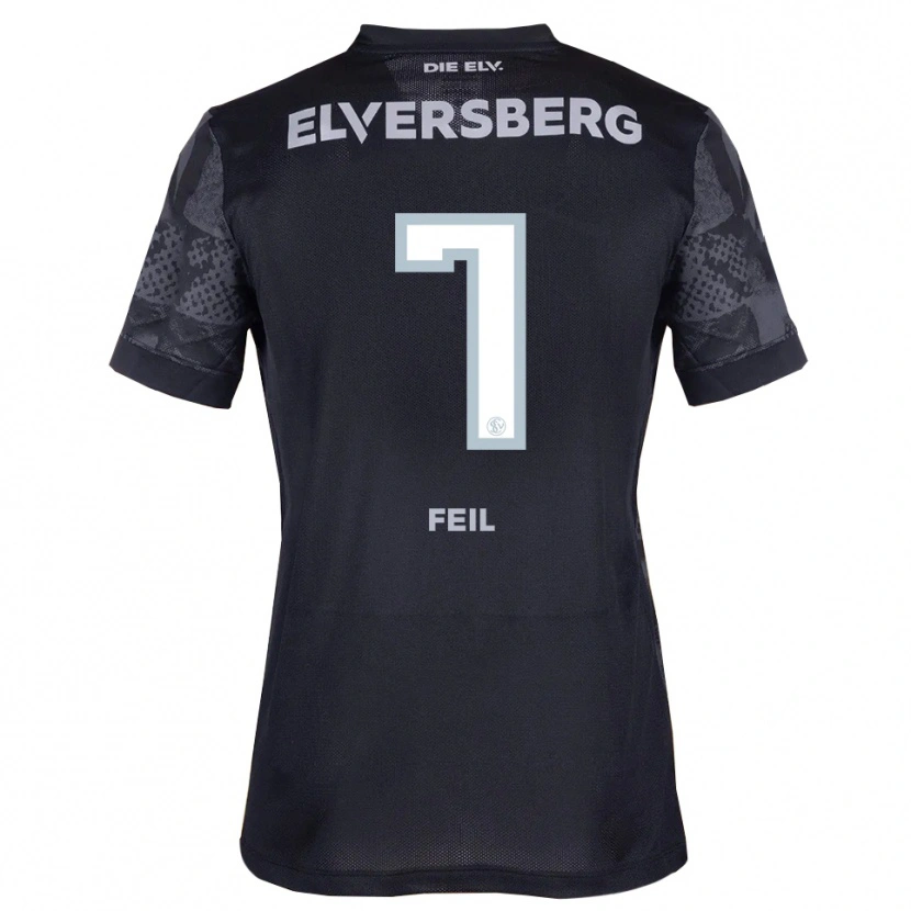 Danxen Dětské Manuel Feil #7 Černá Šedá Daleko Hráčské Dresy 2025/26 Dres