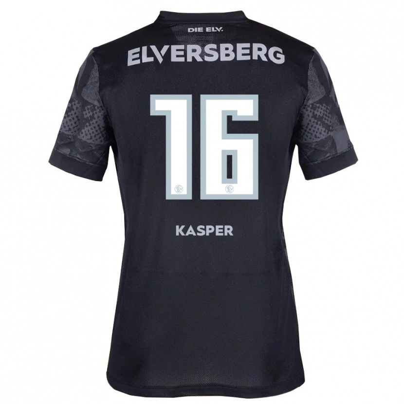 Danxen Dětské Mathis Kasper #16 Černá Šedá Daleko Hráčské Dresy 2025/26 Dres