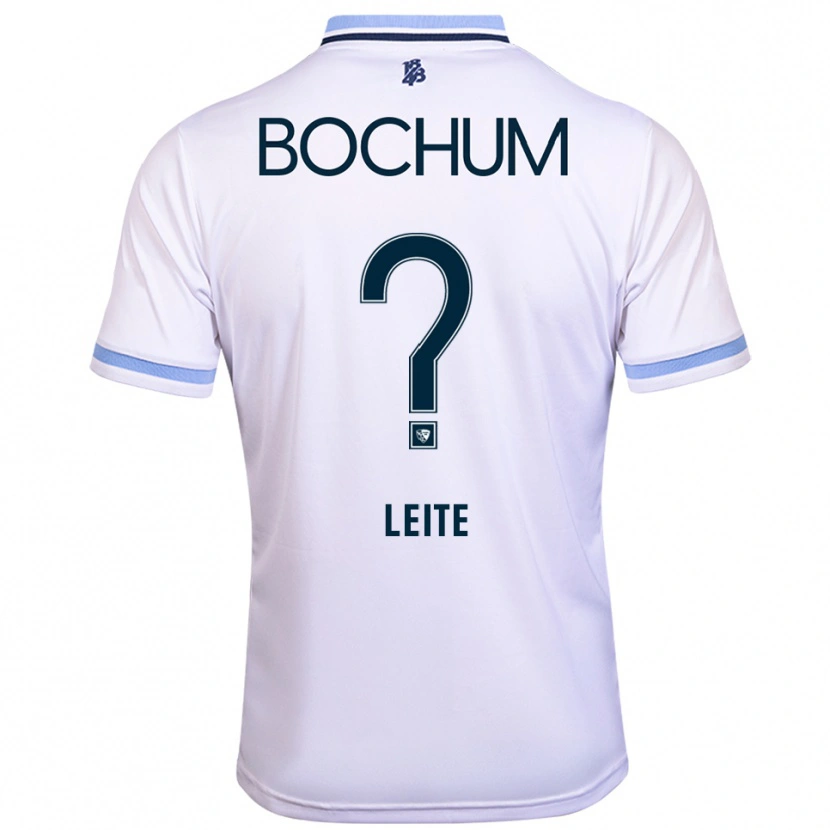 Danxen Dětské Ana Leite #0 Bílá Nebesky Modrá Daleko Hráčské Dresy 2025/26 Dres