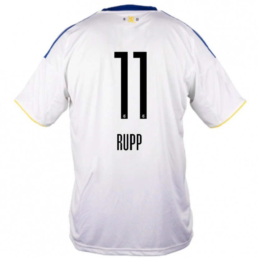 Danxen Dětské Finn Rupp #11 Bílá Modrá Žlutá Daleko Hráčské Dresy 2025/26 Dres