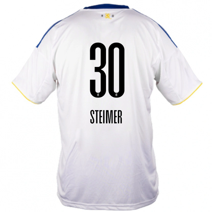 Danxen Dětské Marie Steimer #30 Bílá Modrá Žlutá Daleko Hráčské Dresy 2025/26 Dres