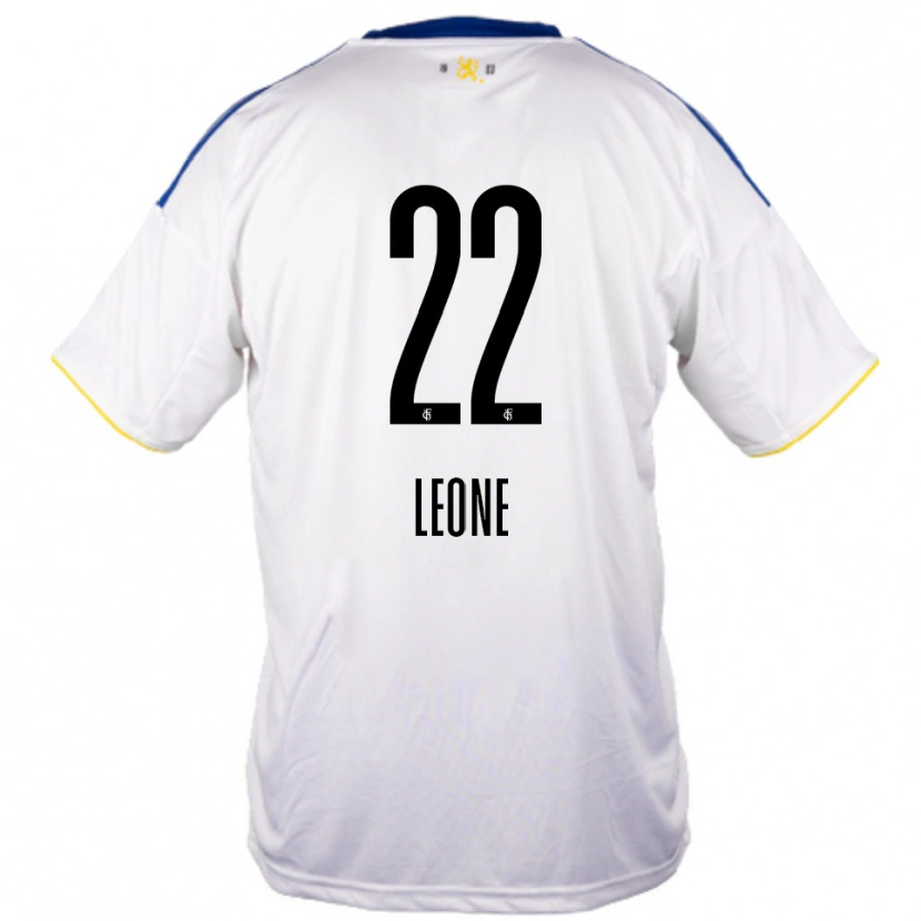 Danxen Dětské Vincent Leone #22 Bílá Modrá Žlutá Daleko Hráčské Dresy 2025/26 Dres