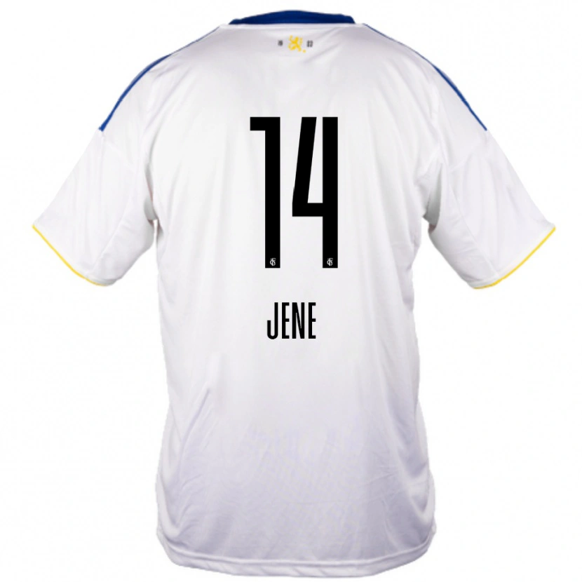 Danxen Dětské Maximilian Jene #14 Bílá Modrá Žlutá Daleko Hráčské Dresy 2025/26 Dres