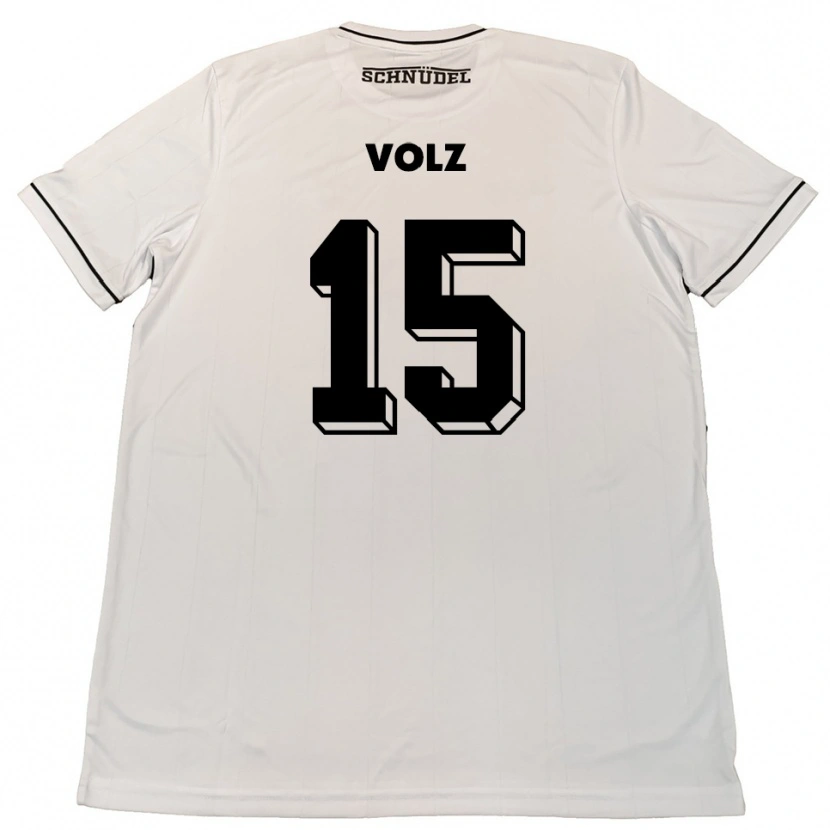 Danxen Dětské Andrej Volz #15 Bílá Černá Daleko Hráčské Dresy 2025/26 Dres