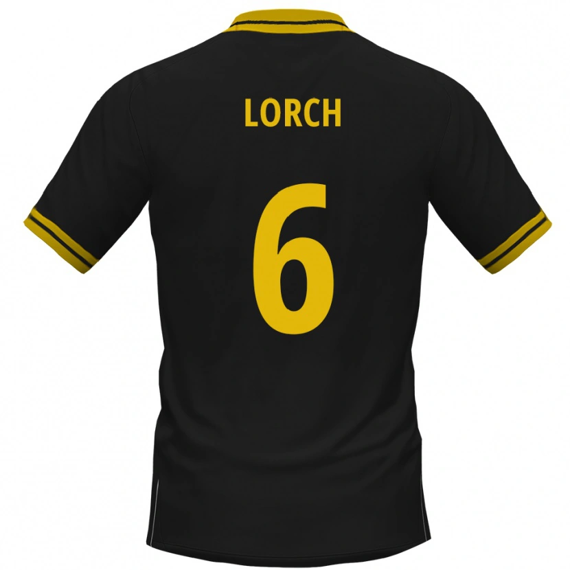Danxen Dětské Jeremias Lorch #6 Černá Žlutá Daleko Hráčské Dresy 2025/26 Dres