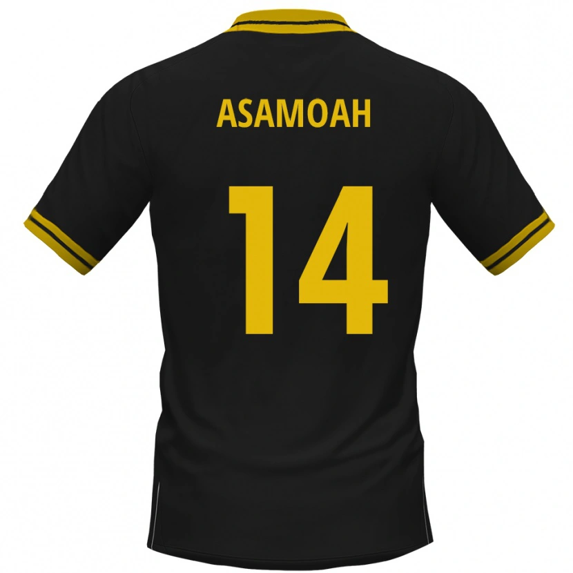 Danxen Dětské Jaden Asamoah #14 Černá Žlutá Daleko Hráčské Dresy 2025/26 Dres