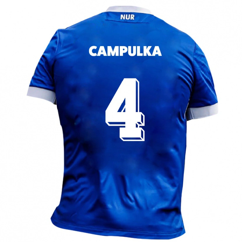 Danxen Dětské Tim Campulka #4 Modrá Bílá Daleko Hráčské Dresy 2025/26 Dres