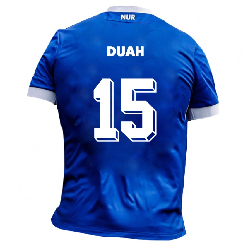 Danxen Dětské Dennis Duah #15 Modrá Bílá Daleko Hráčské Dresy 2025/26 Dres