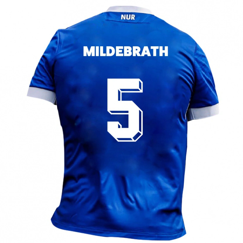 Danxen Dětské Matti Mildebrath #5 Modrá Bílá Daleko Hráčské Dresy 2025/26 Dres
