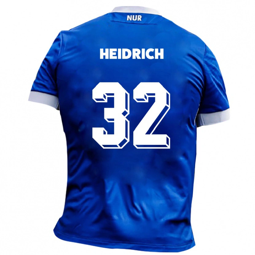 Danxen Dětské Finn Heidrich #32 Modrá Bílá Daleko Hráčské Dresy 2025/26 Dres