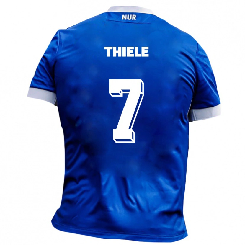 Danxen Dětské Timmy Thiele #7 Modrá Bílá Daleko Hráčské Dresy 2025/26 Dres