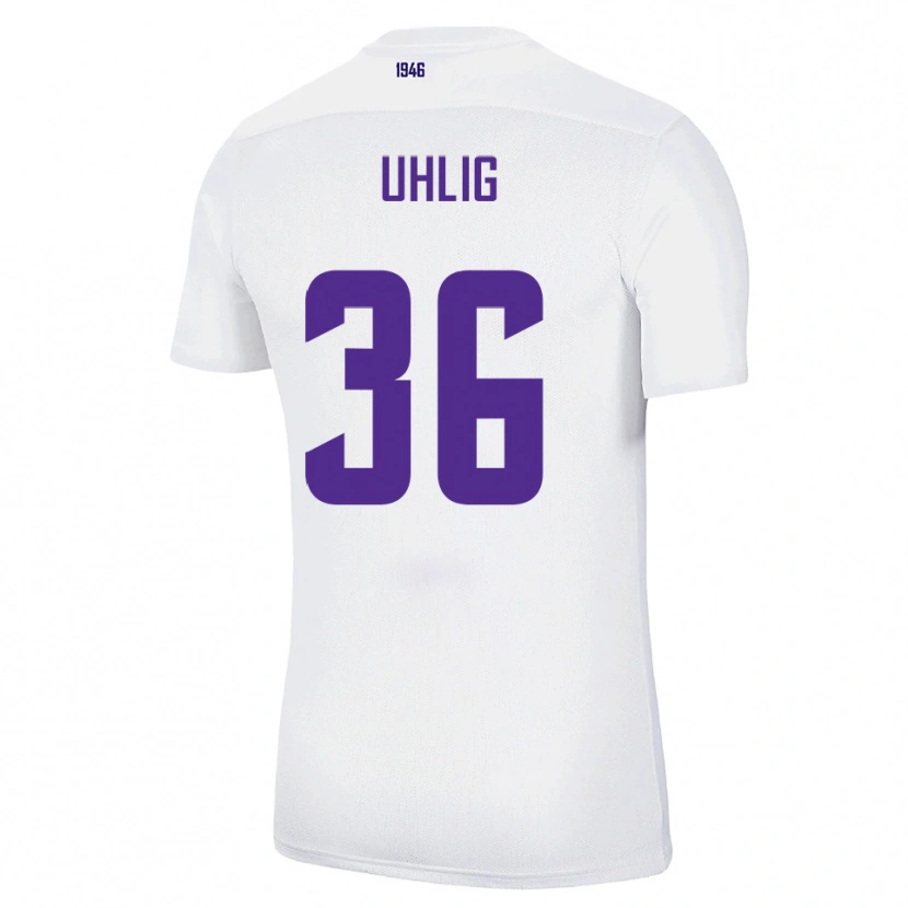 Danxen Dětské Max Uhlig #36 Bílá Zelená Daleko Hráčské Dresy 2025/26 Dres