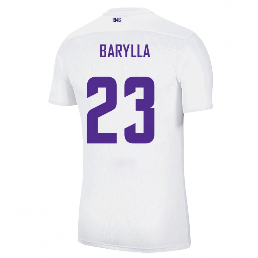 Danxen Dětské Anthony Barylla #23 Bílá Zelená Daleko Hráčské Dresy 2025/26 Dres