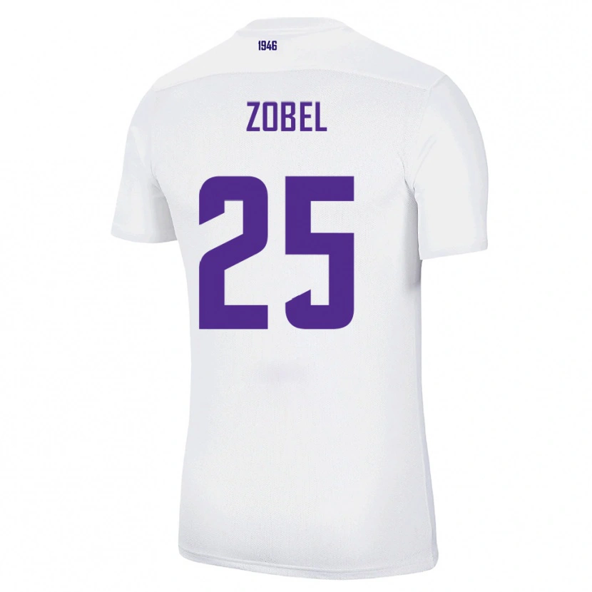 Danxen Dětské Tristan Zobel #25 Bílá Zelená Daleko Hráčské Dresy 2025/26 Dres