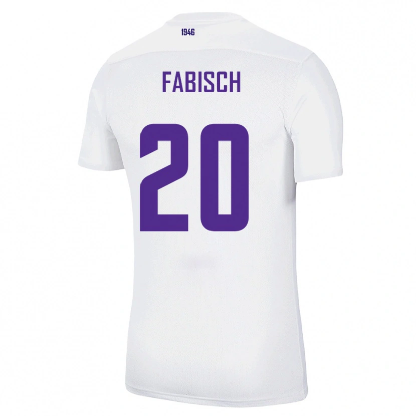 Danxen Dětské Jonah Fabisch #20 Bílá Zelená Daleko Hráčské Dresy 2025/26 Dres