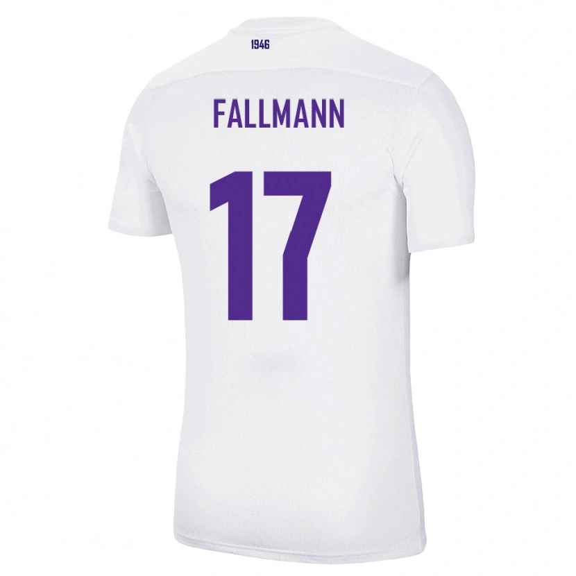 Danxen Dětské Pascal Fallmann #17 Bílá Zelená Daleko Hráčské Dresy 2025/26 Dres