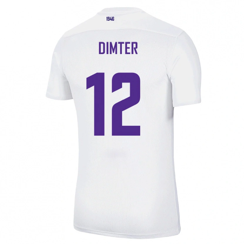Danxen Dětské Noel Dimter #12 Bílá Zelená Daleko Hráčské Dresy 2025/26 Dres