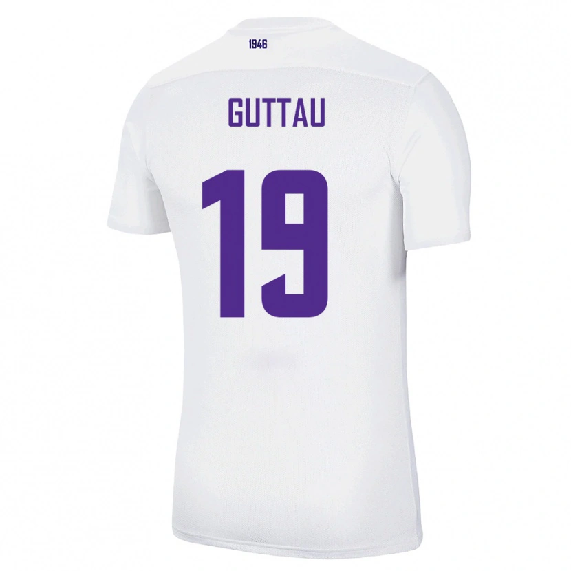 Danxen Dětské Julian Guttau #19 Bílá Zelená Daleko Hráčské Dresy 2025/26 Dres