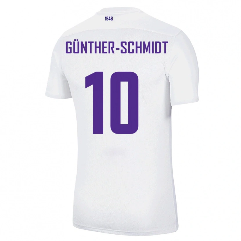 Danxen Dětské Julian Günther-Schmidt #10 Bílá Zelená Daleko Hráčské Dresy 2025/26 Dres