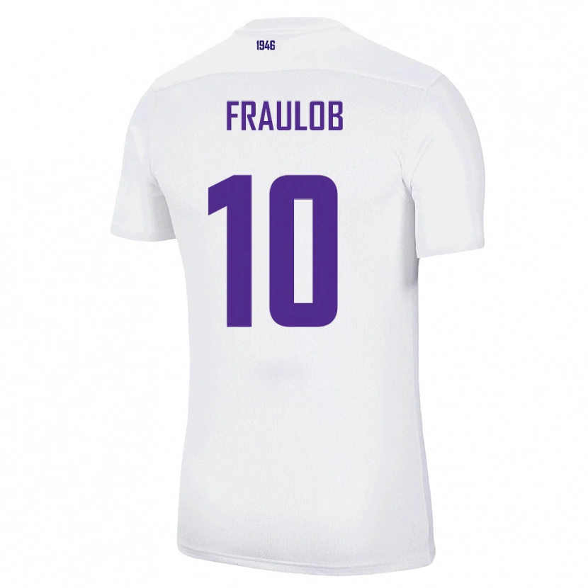 Danxen Dětské Quentin Fraulob #10 Bílá Zelená Daleko Hráčské Dresy 2025/26 Dres