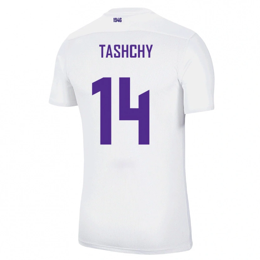 Danxen Dětské Boris Tashchy #14 Bílá Zelená Daleko Hráčské Dresy 2025/26 Dres