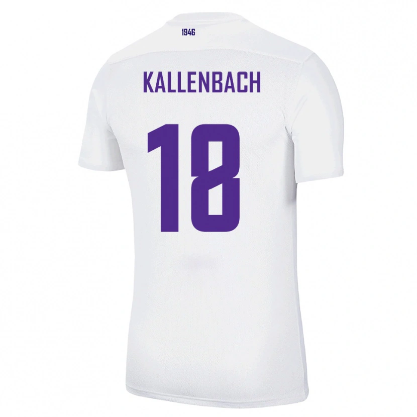 Danxen Dětské William Kallenbach #18 Bílá Zelená Daleko Hráčské Dresy 2025/26 Dres