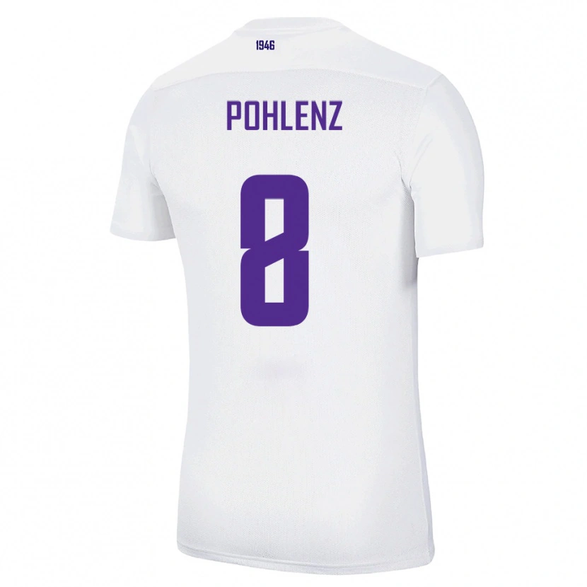 Danxen Dětské Luis Pohlenz #8 Bílá Zelená Daleko Hráčské Dresy 2025/26 Dres