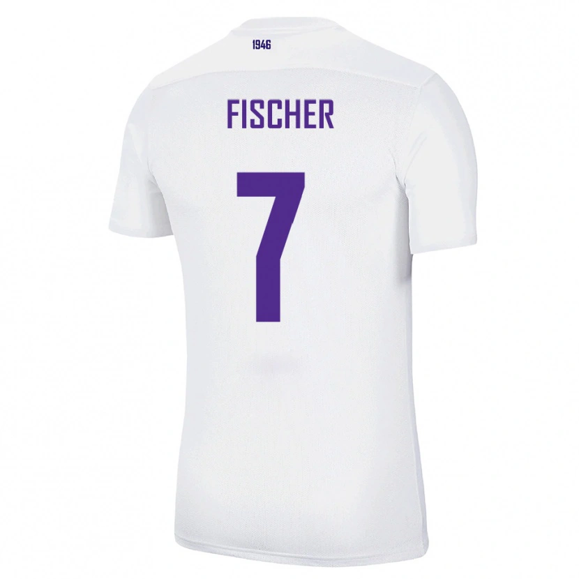 Danxen Dětské Franz Fischer #7 Bílá Zelená Daleko Hráčské Dresy 2025/26 Dres