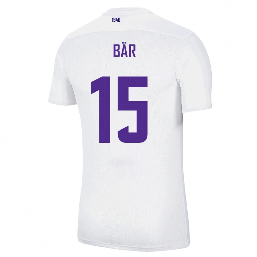 Danxen Dětské Marcel Bär #15 Bílá Zelená Daleko Hráčské Dresy 2025/26 Dres