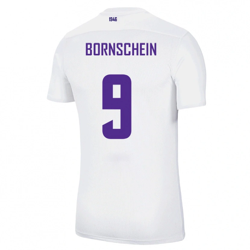 Danxen Dětské Ricky Bornschein #9 Bílá Zelená Daleko Hráčské Dresy 2025/26 Dres
