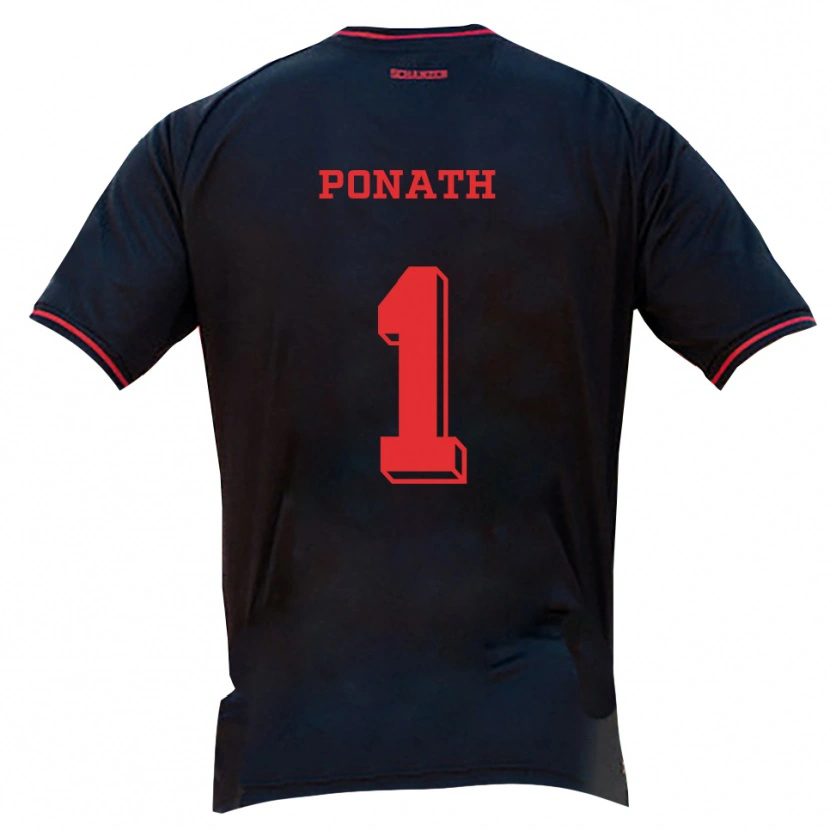 Danxen Dětské Markus Ponath #1 Černá Červená Bílá Daleko Hráčské Dresy 2025/26 Dres