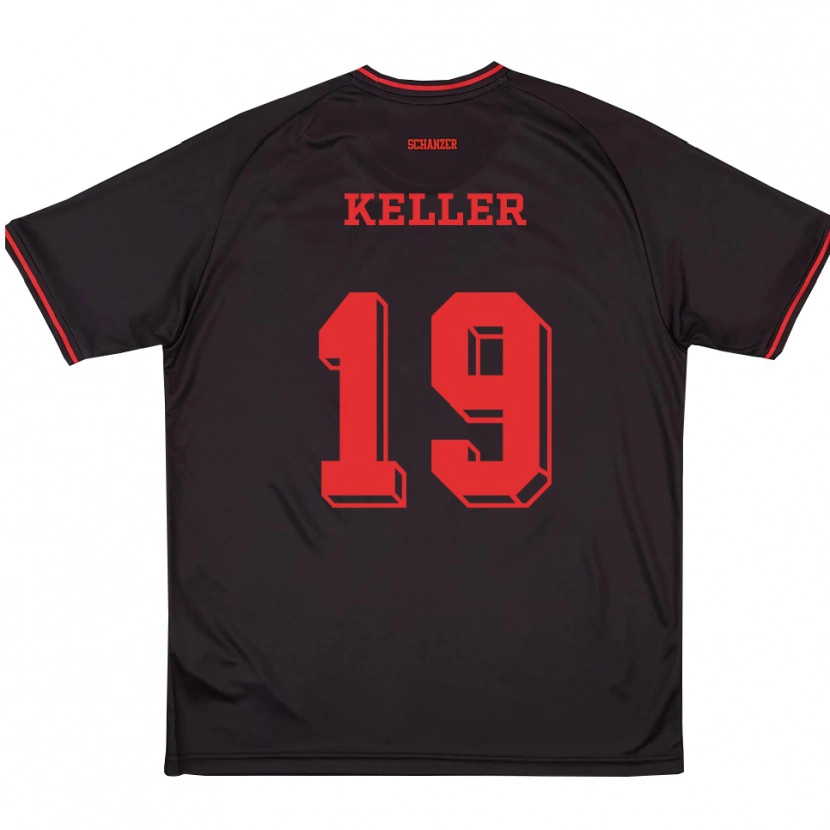 Danxen Dětské Tom Keller #19 Černá Červená Bílá Daleko Hráčské Dresy 2025/26 Dres