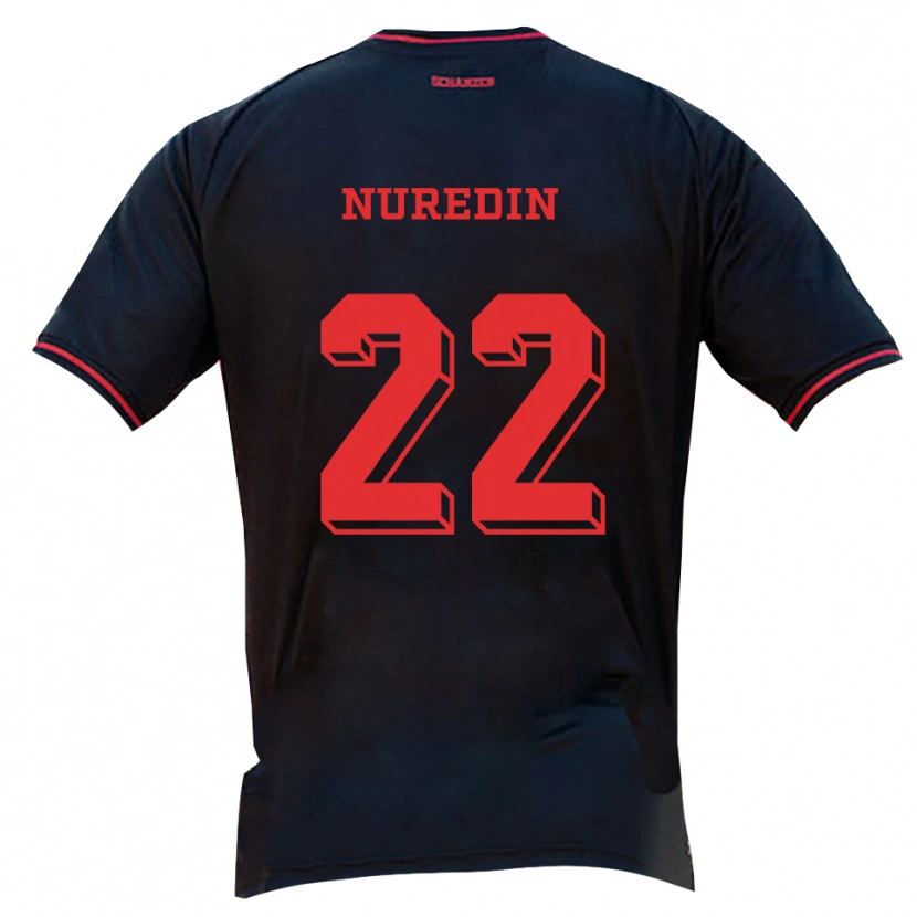 Danxen Dětské Nuredin Rexhepi #22 Černá Červená Bílá Daleko Hráčské Dresy 2025/26 Dres