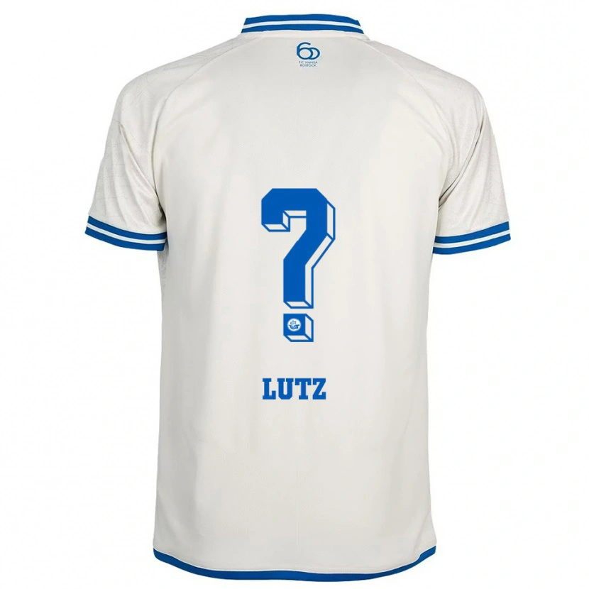 Danxen Dětské Marvin Lutz #0 Bílá Modrá Daleko Hráčské Dresy 2025/26 Dres