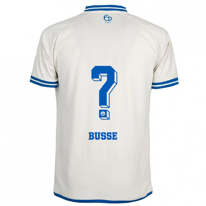 Danxen Dětské Matti Busse #0 Bílá Modrá Daleko Hráčské Dresy 2025/26 Dres