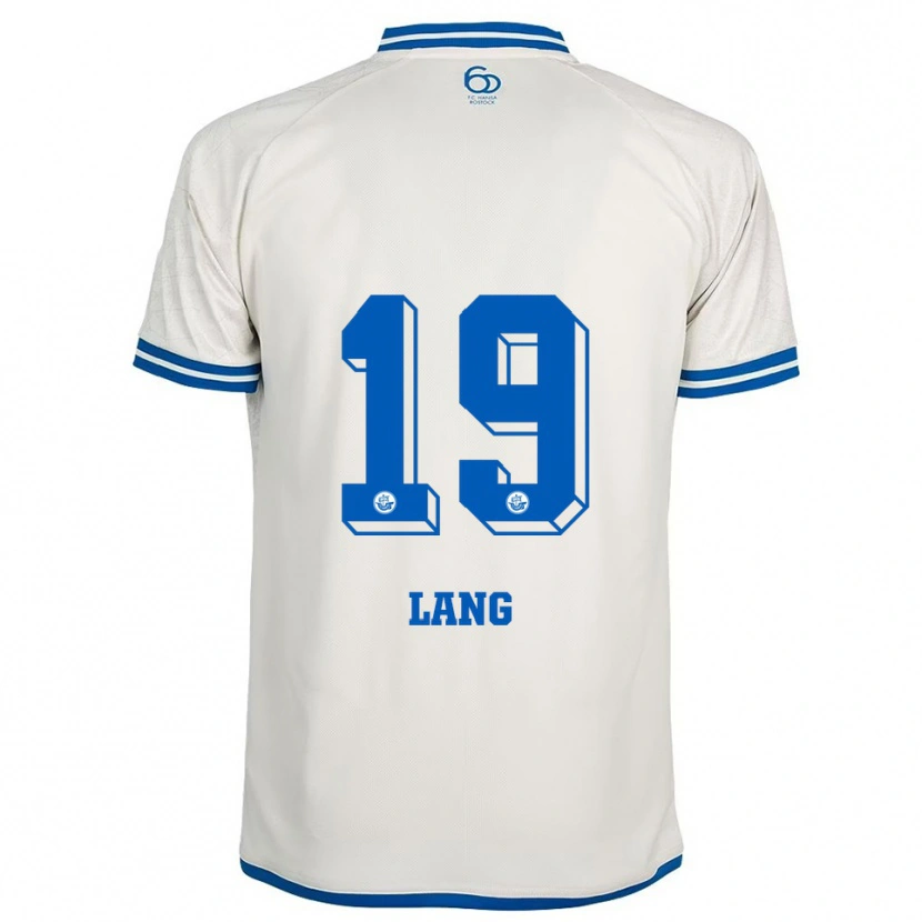 Danxen Dětské Finn-Ole Lang #19 Bílá Modrá Daleko Hráčské Dresy 2025/26 Dres