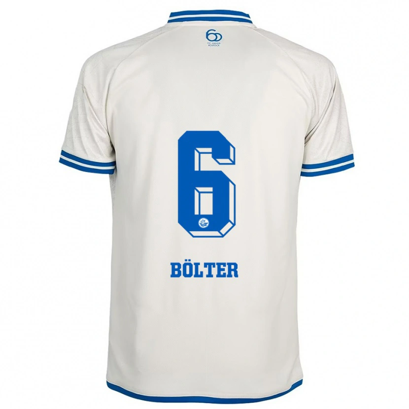 Danxen Dětské Marc Bölter #6 Bílá Modrá Daleko Hráčské Dresy 2025/26 Dres