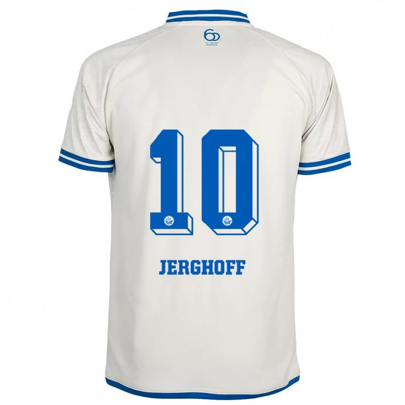 Danxen Dětské Ole Jerghoff #10 Bílá Modrá Daleko Hráčské Dresy 2025/26 Dres