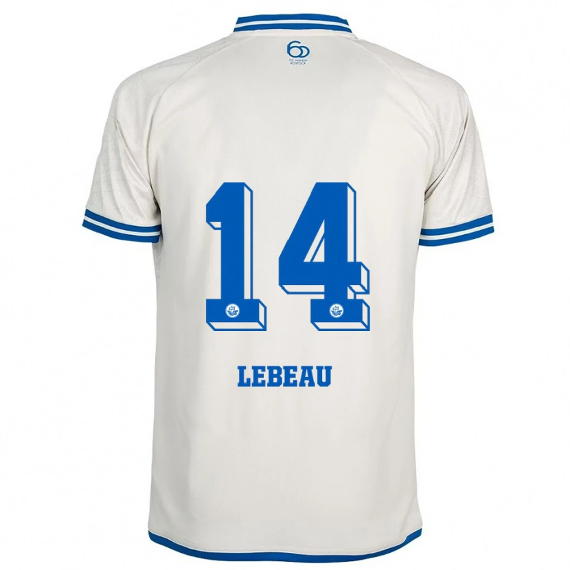 Danxen Dětské Adrien Lebeau #14 Bílá Modrá Daleko Hráčské Dresy 2025/26 Dres