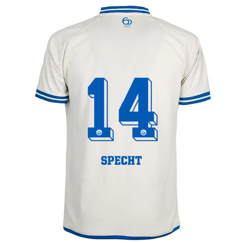 Danxen Dětské Julius Specht #14 Bílá Modrá Daleko Hráčské Dresy 2025/26 Dres