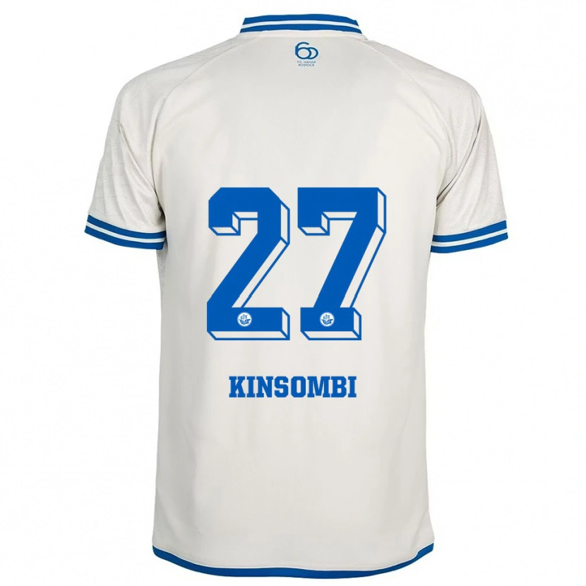 Danxen Dětské Christian Kinsombi #27 Bílá Modrá Daleko Hráčské Dresy 2025/26 Dres