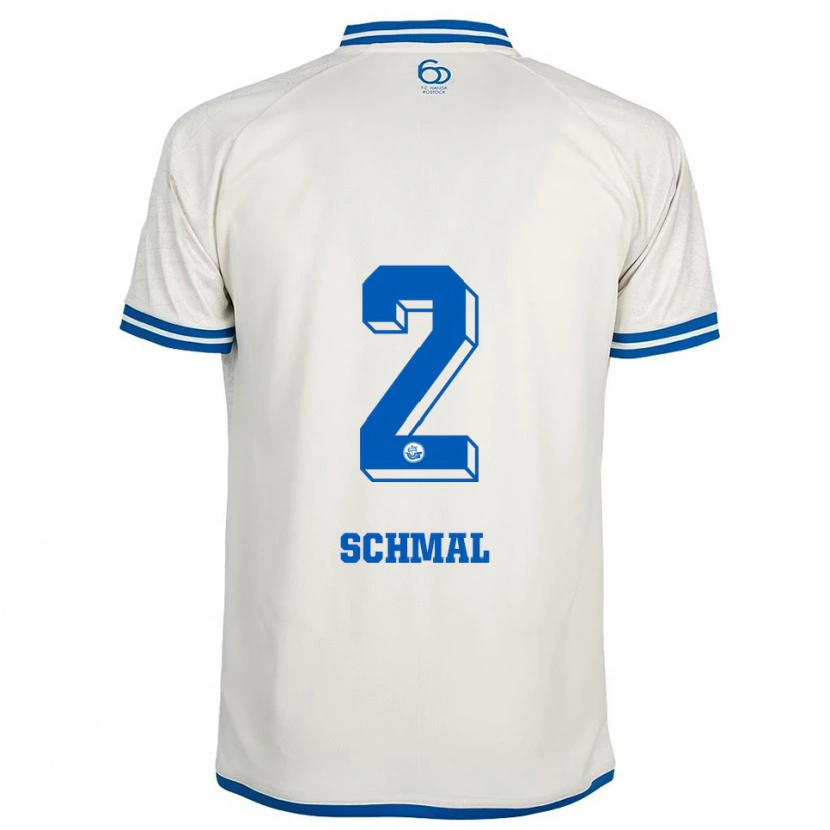 Danxen Dětské Tim Schmal #2 Bílá Modrá Daleko Hráčské Dresy 2025/26 Dres